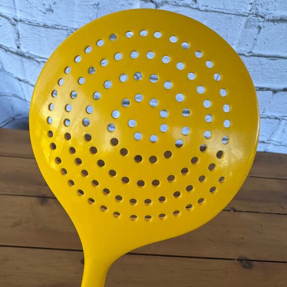 Preowned Hutzler Yellow Melamine Skimmer 12 Inch Non Stick Glossy  Finish  Spoon - Picture 5 of 9
